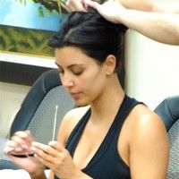 Kim Kardashian spotted getting her nails done at a salon photos